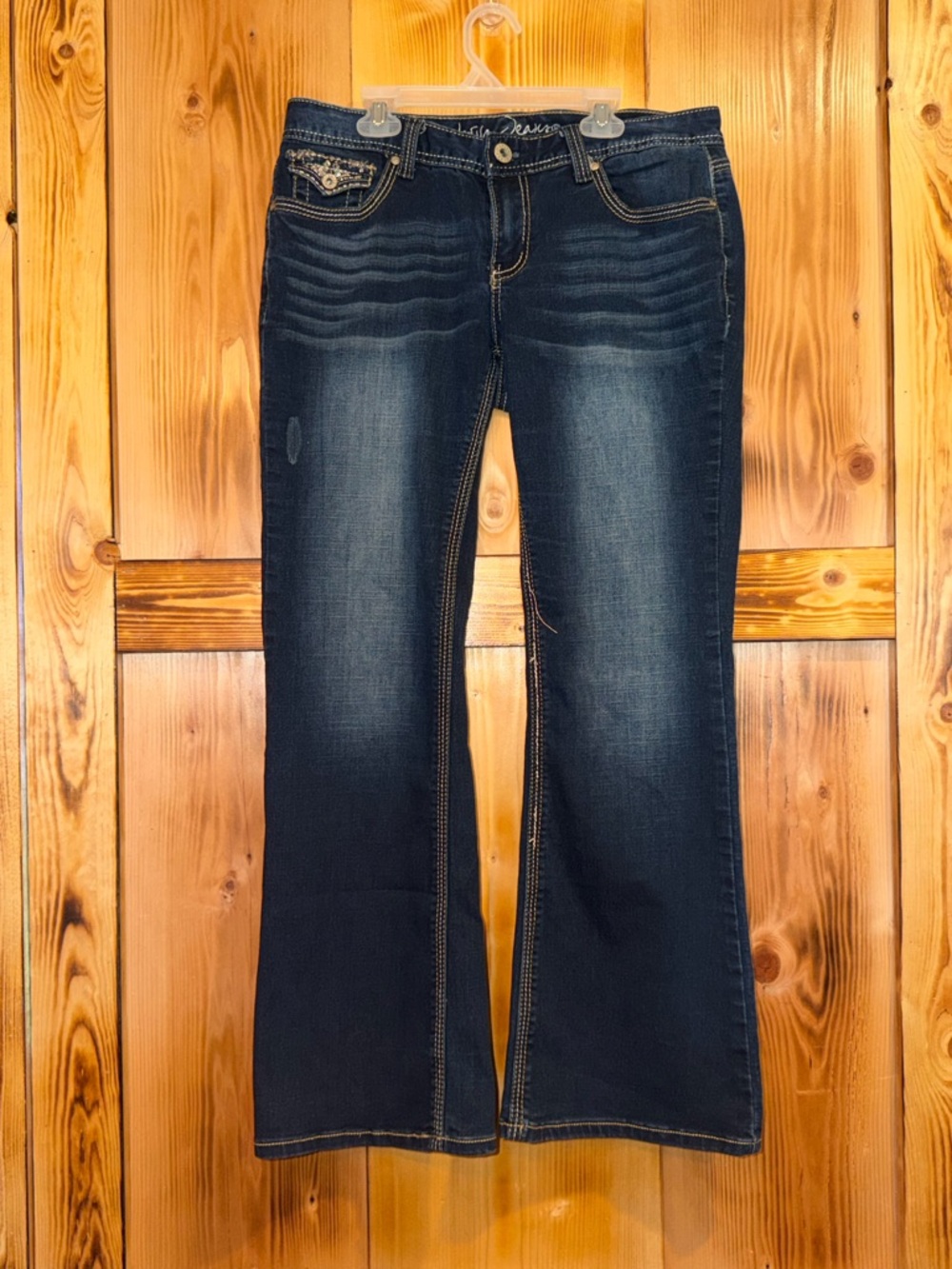 Dark Wash Women's Bootcut Jeans - Blue